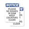 Signmission Please No Dishes In Sink Keep, 7 in W x Rectangle, Plastic OS-2PACK-NS-P-710-V-17531 - alternate 1